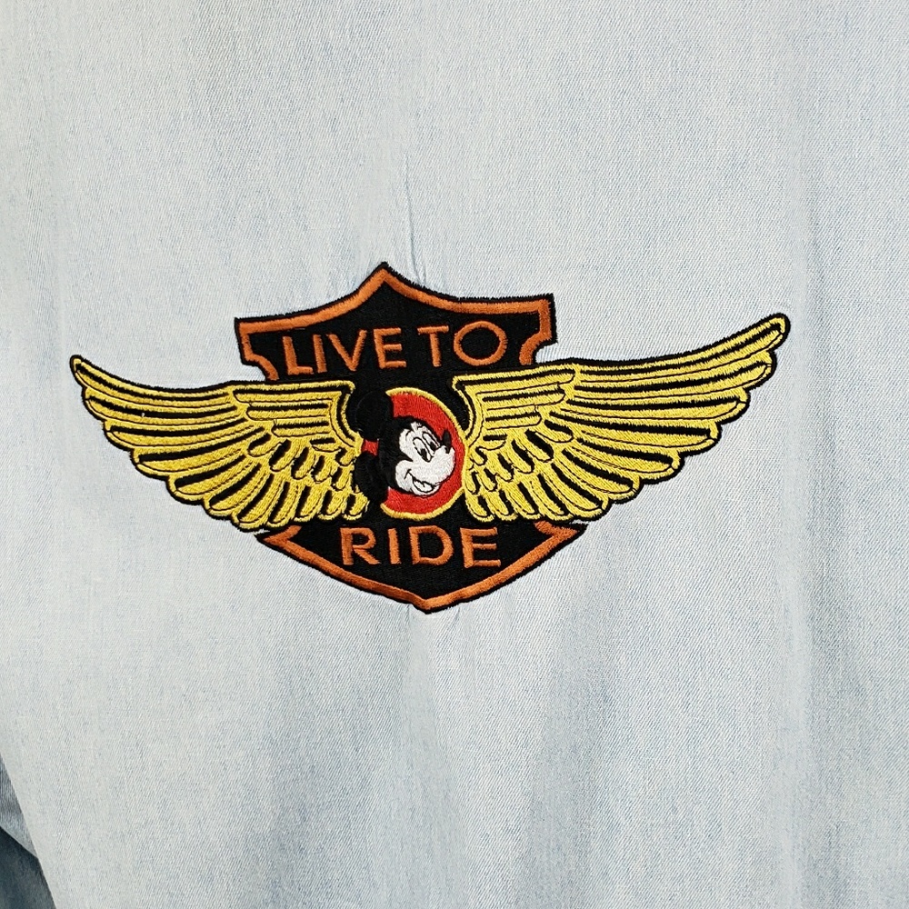 Most Wanted Embroded Long Sleeve Button Up